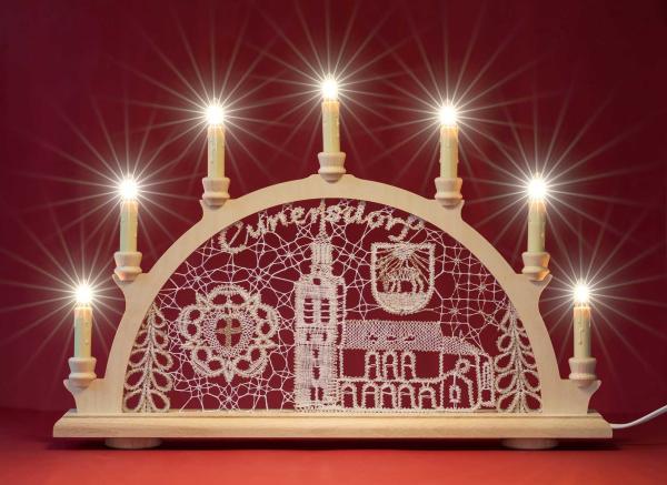 620 Klöppelbrief Schwibbogen "Cunersdorfer Kirche"